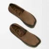 Zapatillas Rio de ante y rafia marrón