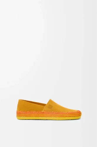 Zapatillas Rio de ante y rafia Naranja