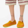 Zapatillas Rio de ante y rafia Naranja