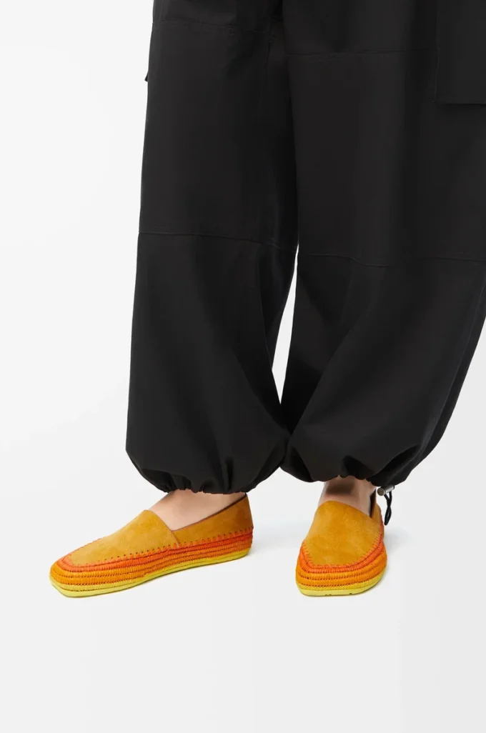Zapatillas Rio de ante y rafia Naranja Zapatillas Rio de ante y rafia Naranja