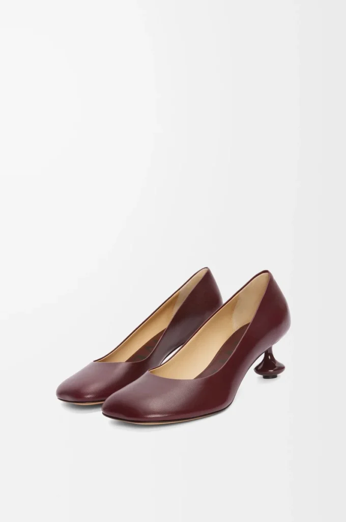 Zapatos de salón Toy en piel de cabra burdeos Zapatos de salón Toy en piel de cabra burdeos