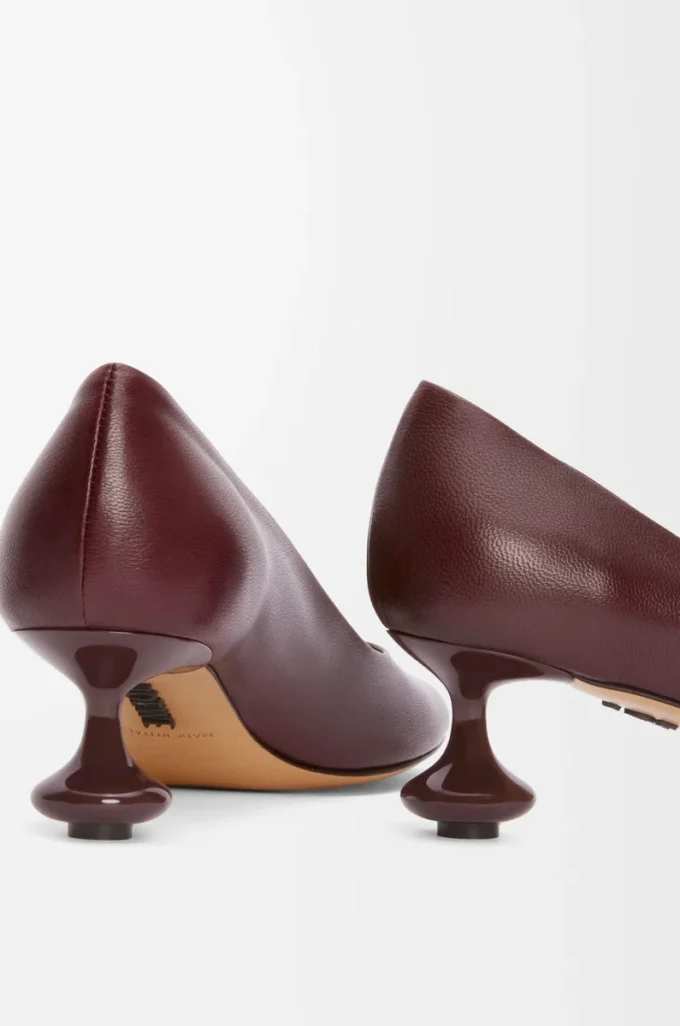 Zapatos de salón Toy en piel de cabra burdeos Zapatos de salón Toy en piel de cabra burdeos