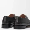 Zapatos derby Campo en piel de becerro craquelada Negro/Crema